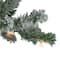 3 Pack Pre-Lit Flocked Alpine Christmas Trees, Clear Lights